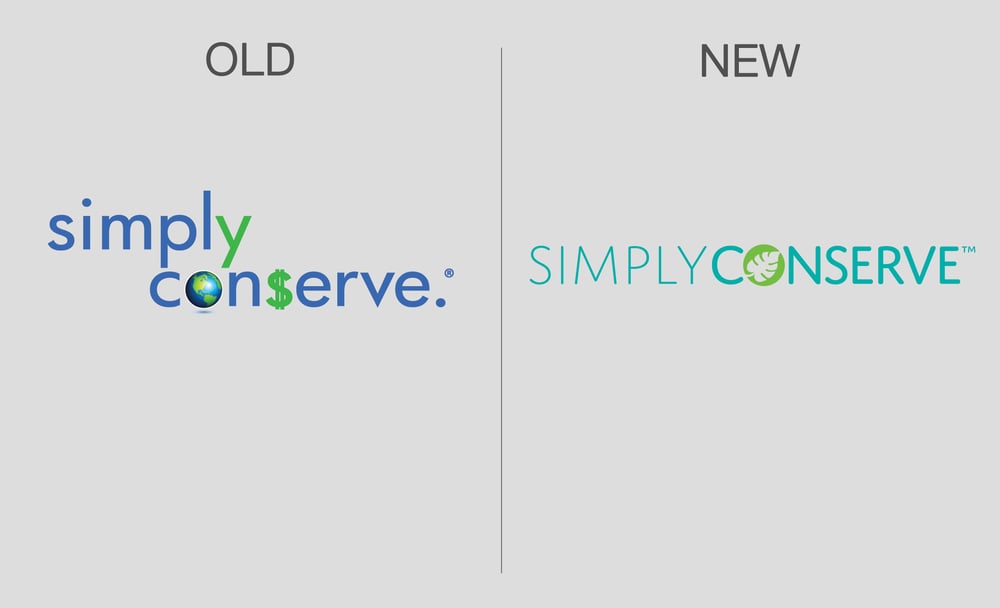 2020 Old vs New Simply Conserve logo
